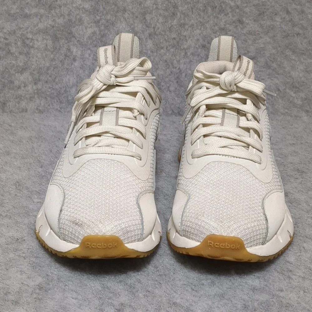 Reebok ZIG DYNAMICA Chalk Grey Women's Shoes Size 7 - Picture 2 of 9
